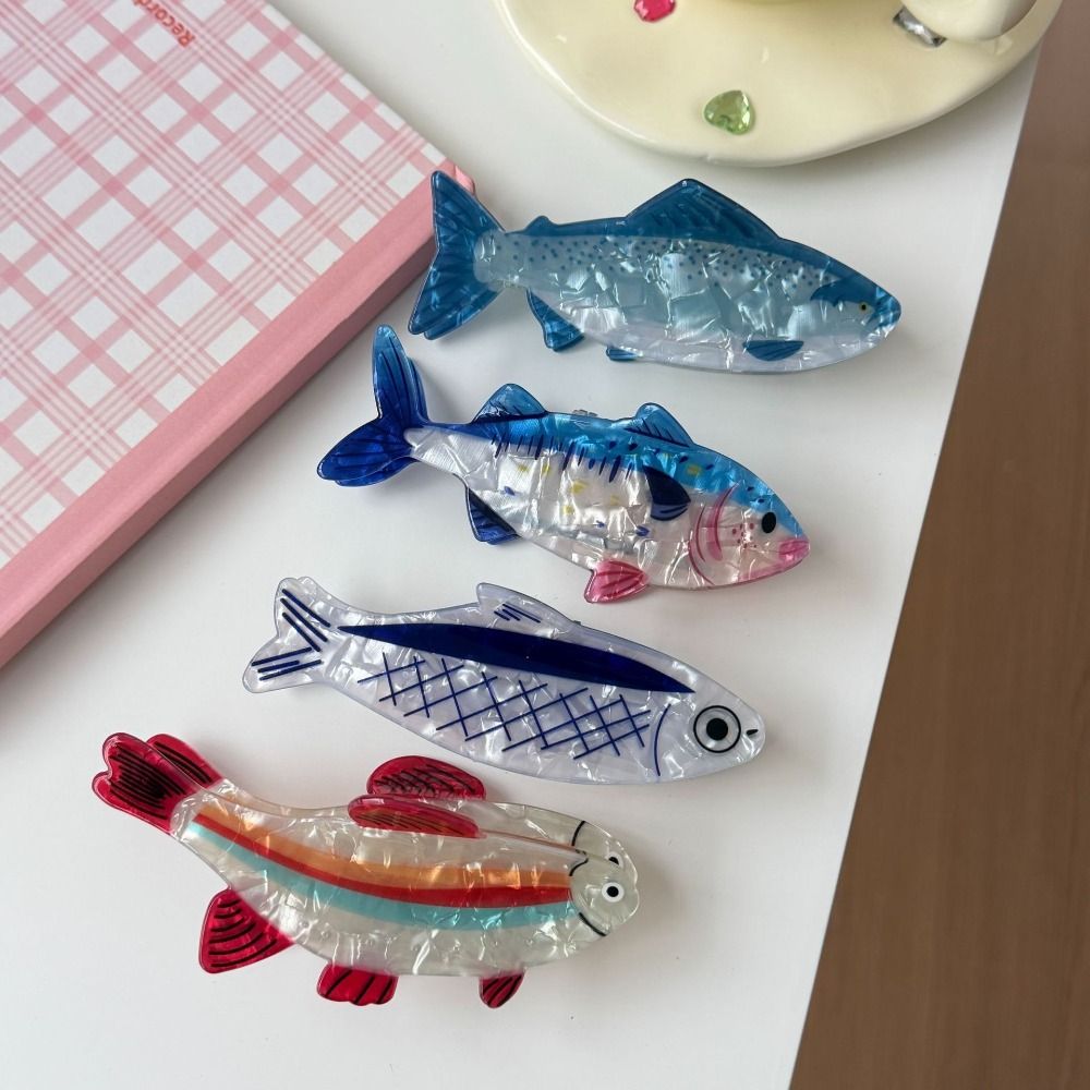 Lifestyle In Korean - Haarspeld Oceaan Dier Haarklem Pvc Tonijn