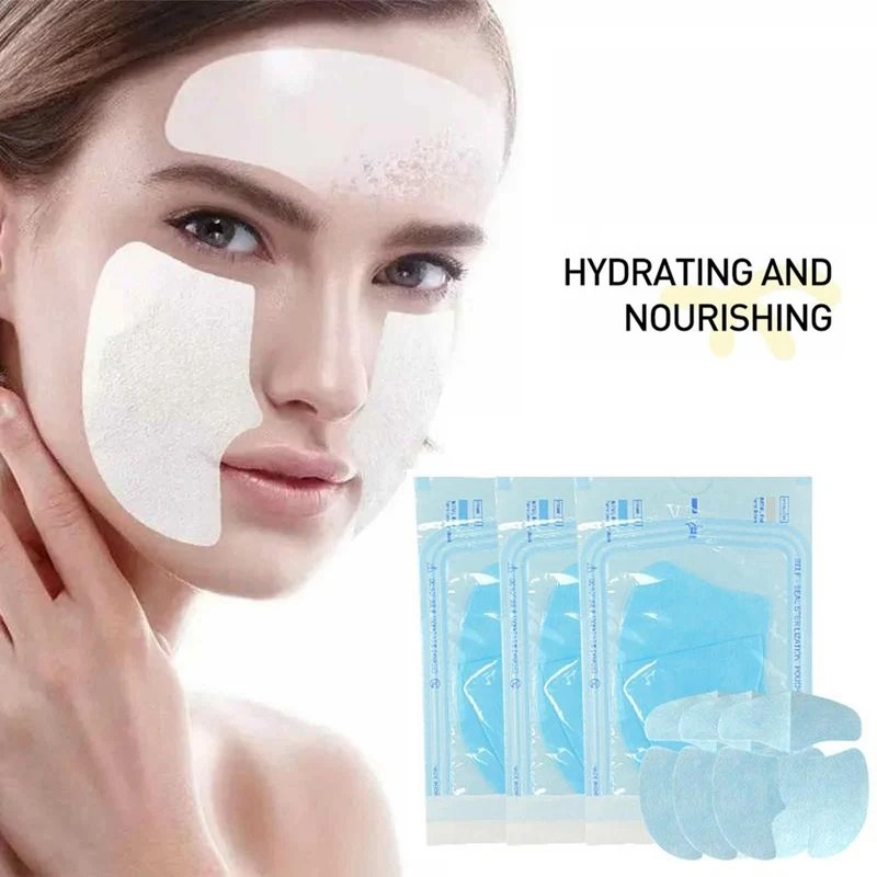 Sheet Mask Collagen - 3pcs Oplosbaar Collageen Gezichtsmasker Gehydrolyseerde Film