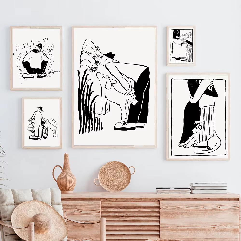 Modern Korean Lifestyle - Koreaanse minimalistische levensstijl en liefdesposter, leuk