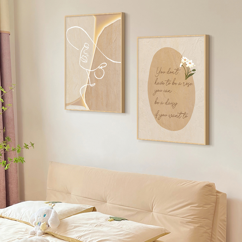 Houten crèmekleurige abstracte - Korean Lifestyle Aesthetic recensie en prijs