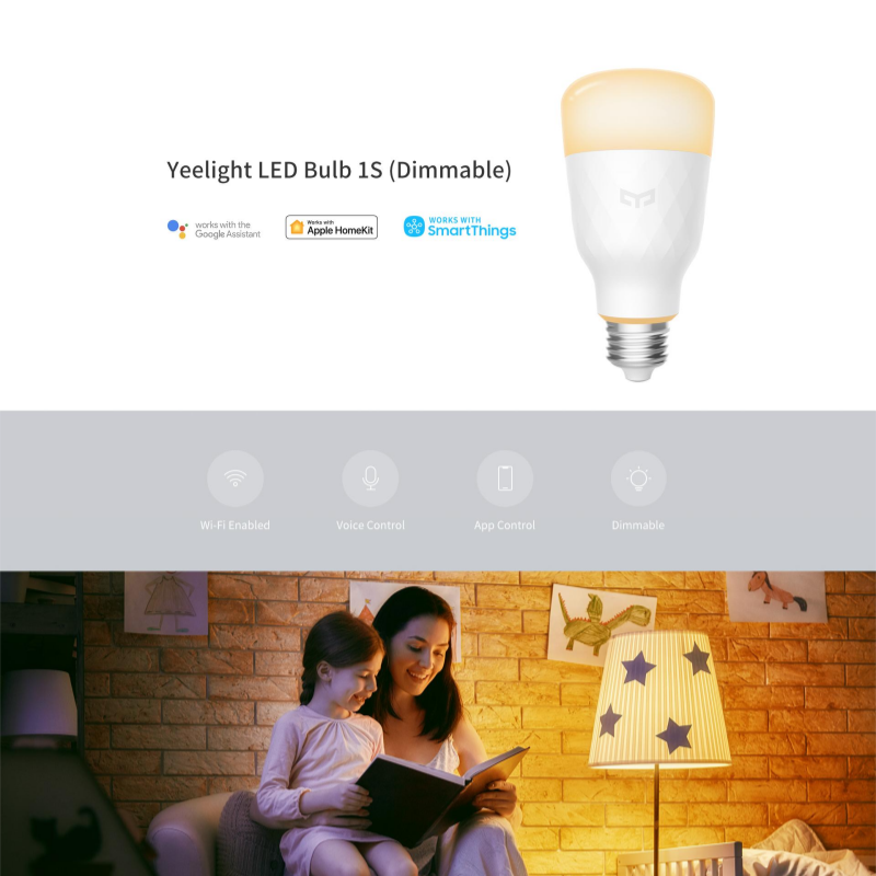 Yeelight LED Lamp 1S E26/E27 W - Yeelight Light Smart Bulb recensie en prijs