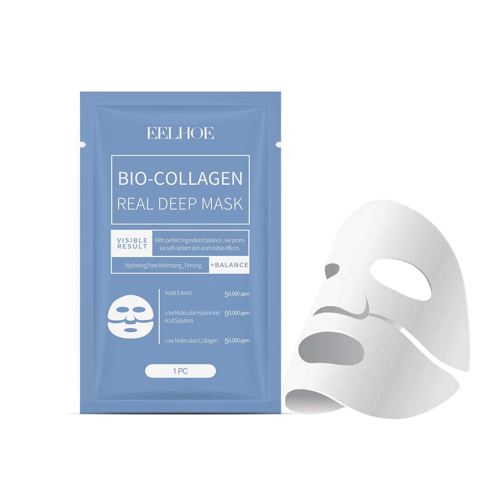 EELHOE Bio Collageen Gezichtsm - Sheet Mask Collagen recensie en prijs