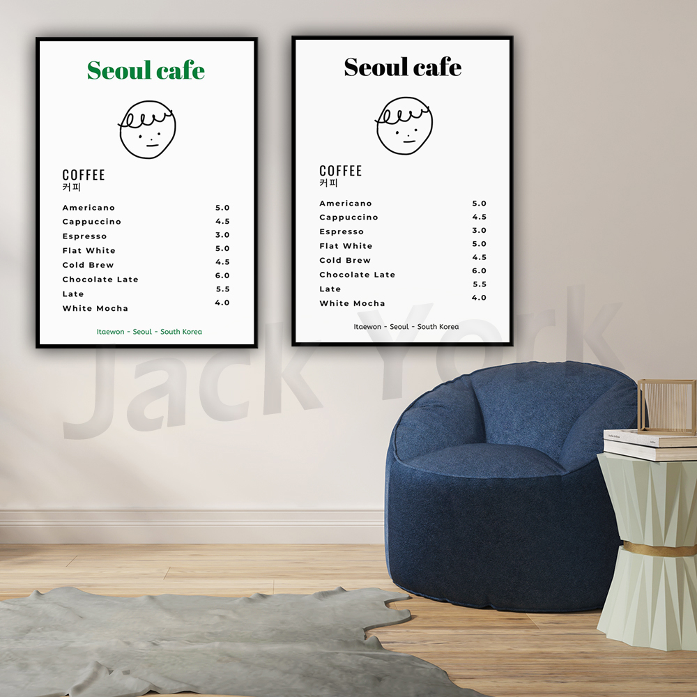 Seoul Cafe Print Wall Art Prin - Korean Lifestyle Aesthetic recensie en prijs