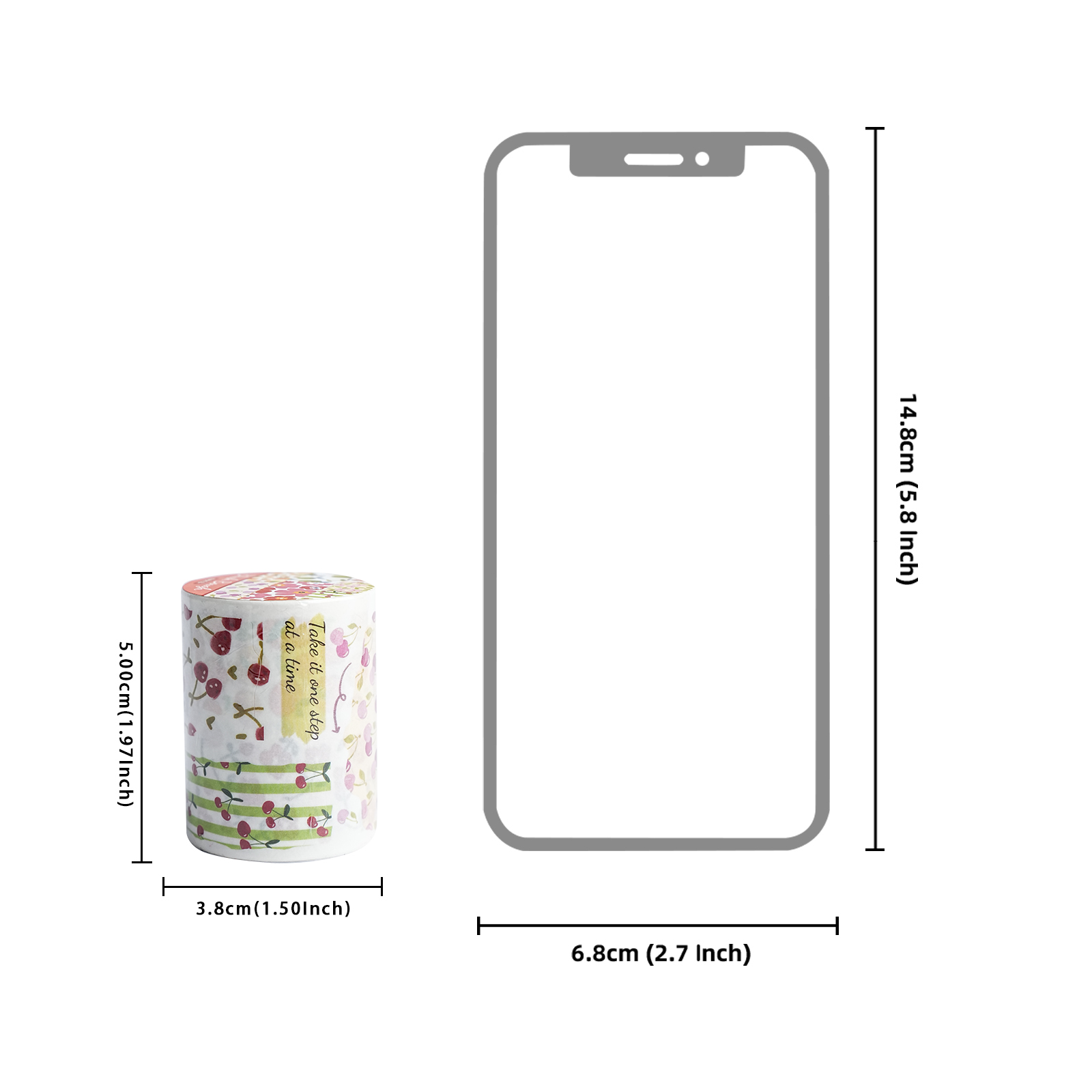 Etori Life Washi-tape met groe - Korean Lifestyle Aesthetic recensie en prijs